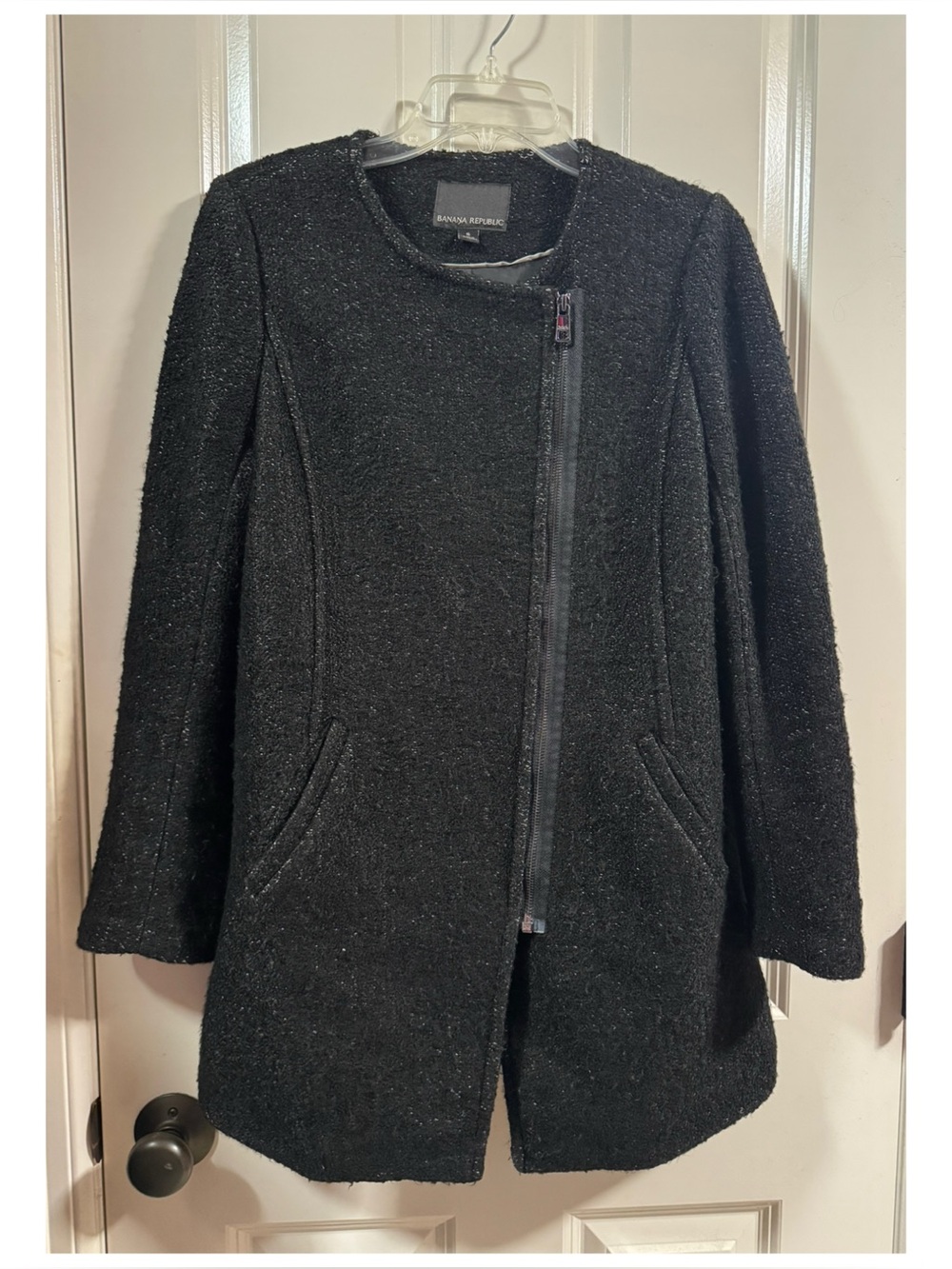 Banana Republic Asymmetrical Knit Blazer Jacket